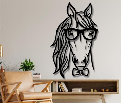 wall art male horse portrait by palumbus 2d 3d print model - Mito3D