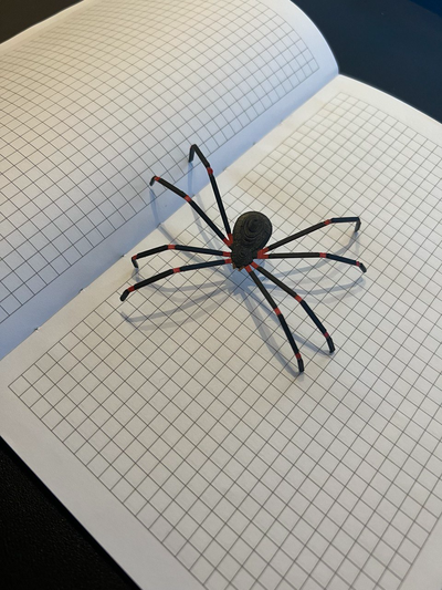 araña ajustable piernas by regarnogal arte esculturas víspera santos 2024 hombre aracnofobia 3d print model - Mito3D