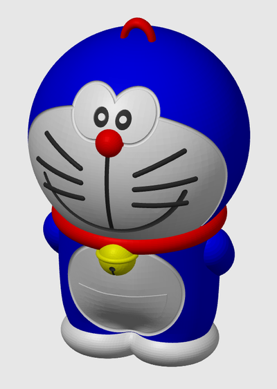 porte clés doraemon multicolore remixé by 3dprint k81 outils gadgets manga dessin animé gamins accessoires accessoire 3d print model - Mito3D