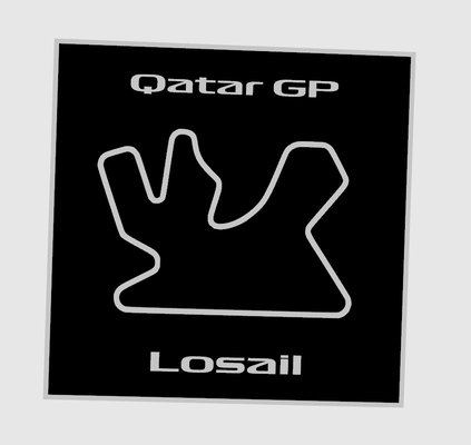 formula 1 qatar gp perdere by maegu arte 2d formel mille dollari prix 3d print model - Mito3D