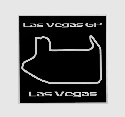 formula 1 las vegas gp by maegu arte 2d formel mille dollari prix 3d print model - Mito3D