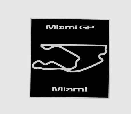 formule 1 miami gp by maegu art 2d formel grandiose prix 3d print model - Mito3D