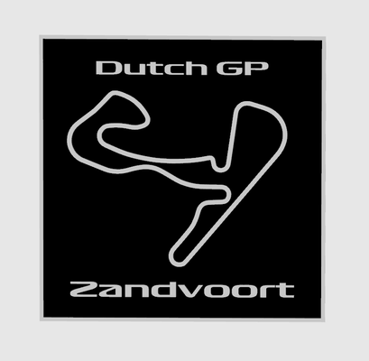 formula 1 olandese gp zandvoort by maegu arte 2d formel formel1 mille dollari prix 3d print model - Mito3D