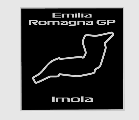 formula 1 emilia romagna gp imola by maegu arte 2d formel1 formel mille dollari prix 3d print model - Mito3D