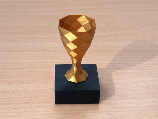 minimalistic small trophy vase mode by drjones art models cup 3d print model - Mito3D