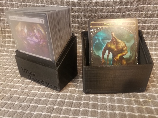 ultra guard pro 60+ mtg deck box by geekm0nkey toys & games storagebox thingiverse deckbox gamecards mtgbox mtgdeck 3d print model - Mito3D