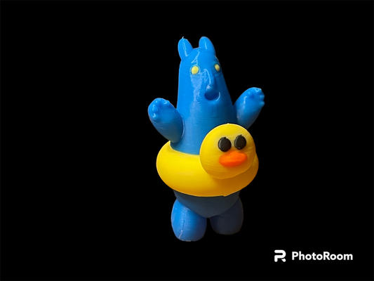 silly alien floaty by kylesawyer2010 toys & games characters toy kids fun cute swim swimming duck 3d print model - Mito3D