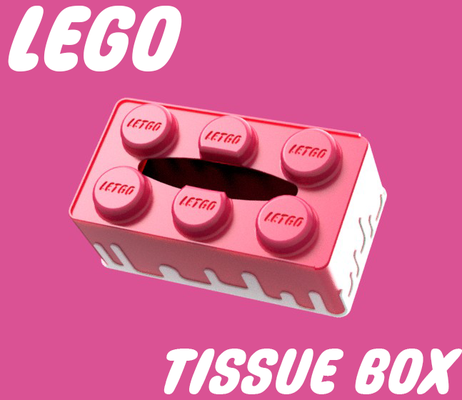 lego tissue box by zarol zz household decor 3d print model - Mito3D