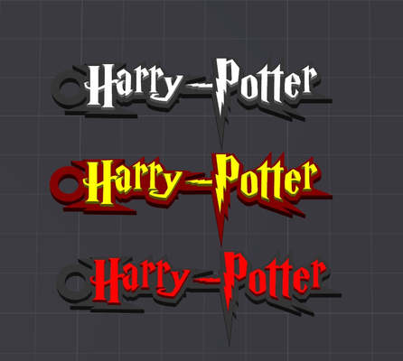 harry potter 1 color change keychain free commercial by dominator334 fashion jewelry key keyring keyrings keychains ring rings film kid kids child children ams ready boy boys girl girls gift gifts 3d print model - Mito3D