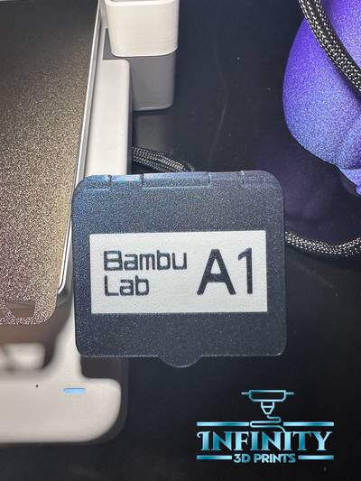 a1 screen cover remixed by infinity 3d prints printer accessories dust protect bambulab flip remix logo protection protected 3d print model - Mito3D