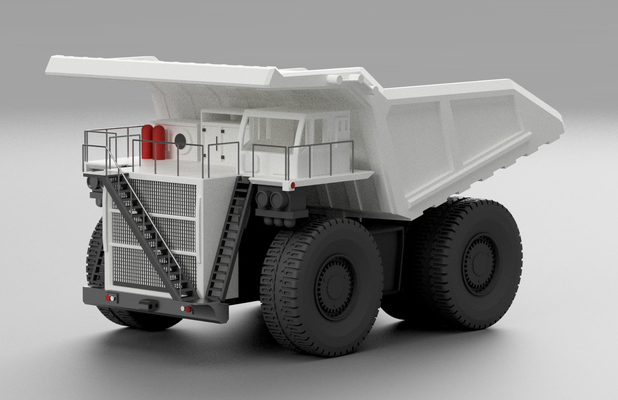 liebherr t284 madencilik dökmek truck tamamen 3d yazdırılabilir versiyon kedi ekskavatör by mikolaj mazik eğitim mühendislik model sanat tekerlek inşaat ekipman kamyon ams araba 3d print model - Mito3D