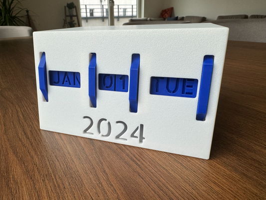 contatore stile calendario by gallus design domestico arredamento 3d print model - Mito3D