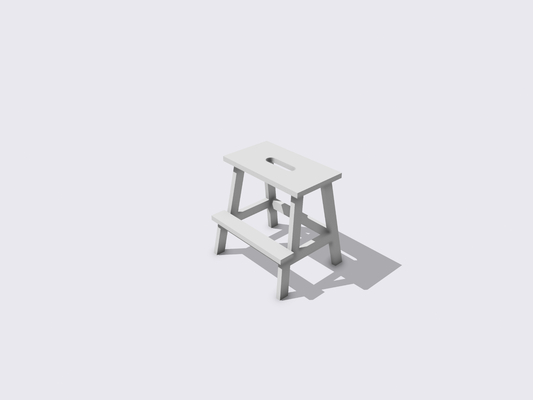 miniature ikea bekvam step stool doll house by s0hm miniatures 3d print model - Mito3D