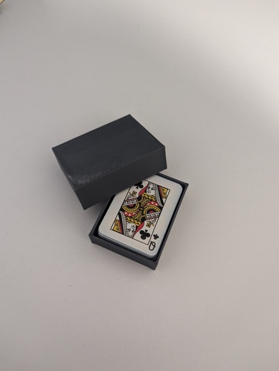 mini playing card case by oofen-housen tools gadgets cards deck 3d print model - Mito3D