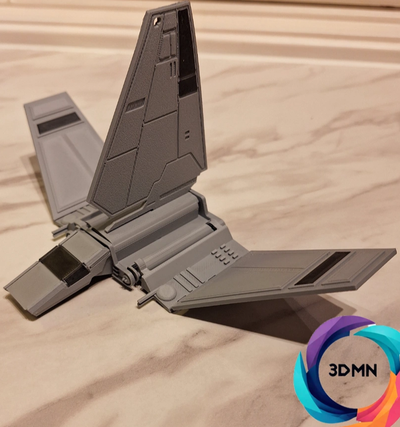 estrella guerras imperial lanzadera equipo by 3dmn accesorios cosplays guerra galaxias tarjeta oscuro señor vader construir ams rompecabezas divertido mini avión volar imperio miniatura 3d print model - Mito3D