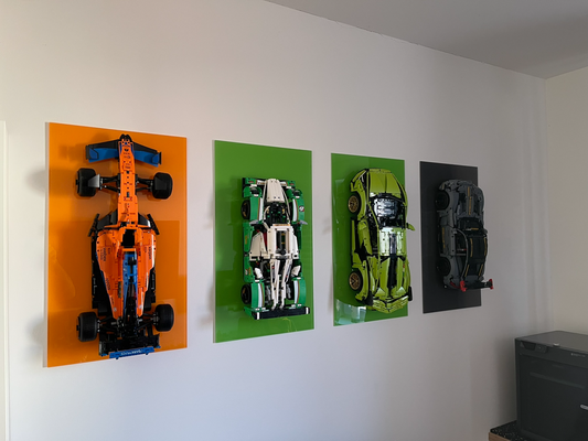 lego lamborghini sian wallmount plexiglass by cynric10 hobby & diy brick 3d print model - Mito3D