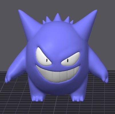 gengar couleur by basso nicolas miniatures pokémon 3d print model - Mito3D