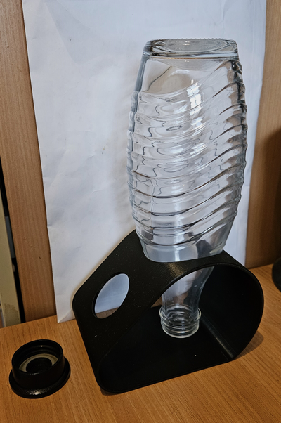 sodastream flaschenhalter portabottiglie cristallo 2 0 by rafineu domestico casa modelli flasche bottiglia 3d print model - Mito3D