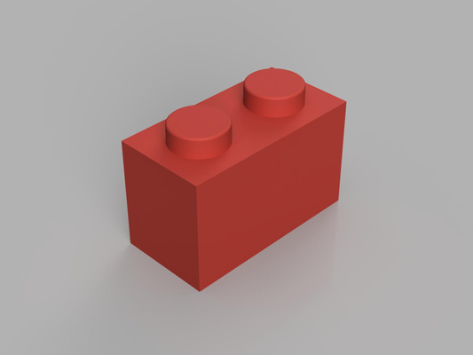 tijolo 1x2 v2 by gimmy3d brinquedos jogos legobrick 3d print model - Mito3D