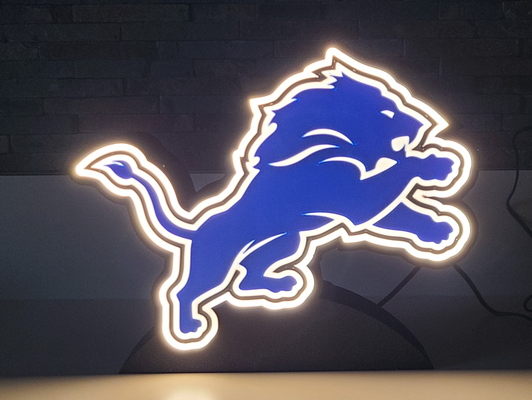 detroit lions light box by abc3dprints hobby & diy sport outdoors lightbox football lamp nfl 3d print model - Mito3D