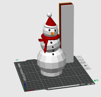 snowman sn hul k by hanysx household decor christmas party decoration 3d print model - Mito3D