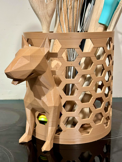 taureau terrier hexadécimal ustensile poubelle by faran3d ménage décor anglaisbullterrier anglais brute 3d print model - Mito3D