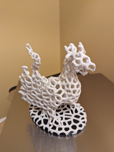 voronoi orman ejderha yeniden karıştırılmış by jon larson sanat heykeller 3d print model - Mito3D