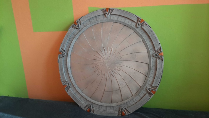 stargate íris 80cm in diâmetro by martin taichl arte modelos estrela portão 3d print model - Mito3D