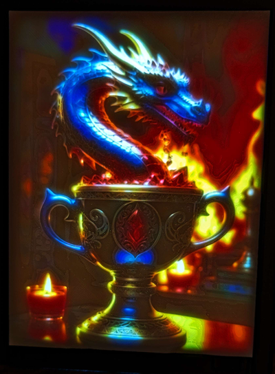 lithophane art year dragon trophy red edition bl frame by statusd112 household decor 2024 contest fire dungeonsanddragons litho lithobox light box display case cmyk cmyklithophane picture fantasy 3d print model - Mito3D