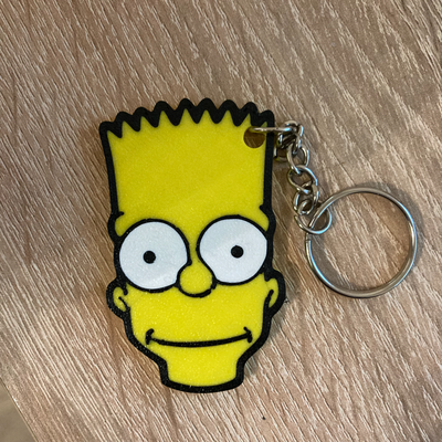 bart simpson llavero by yakubhroch arte señales logos simpsons 3d print model - Mito3D