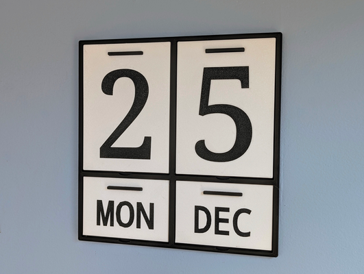 minimalistisch ewig kalender by designs marcum haushalt büro 3d print model - Mito3D