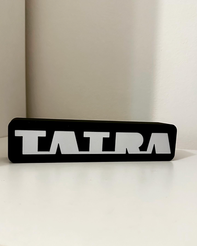 tatra logo lightbox by michal 3dtisk domestico arredamento luce scatola 3d print model - Mito3D