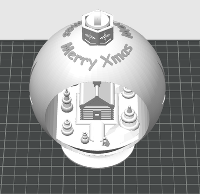 snowglobe armadio invernale v1 1 finire remixato by mk performance domestico arredamento natale cabina consiglio dei ministri inverno 3d print model - Mito3D