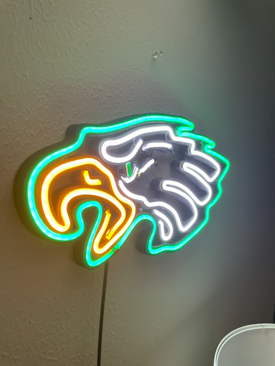 philadelphia kartallar neon işaret by şeylerpatprinted sanat işaretler logolar kartal logosu kartalları philly phillyeagles ışıklı lamba ışık imza 3d print model - Mito3D