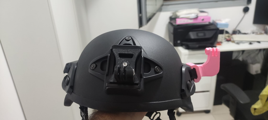 picatinny gopro montieren by omriy7 hobby diy picatinnymount helm airsoft zubehör 3d print model - Mito3D