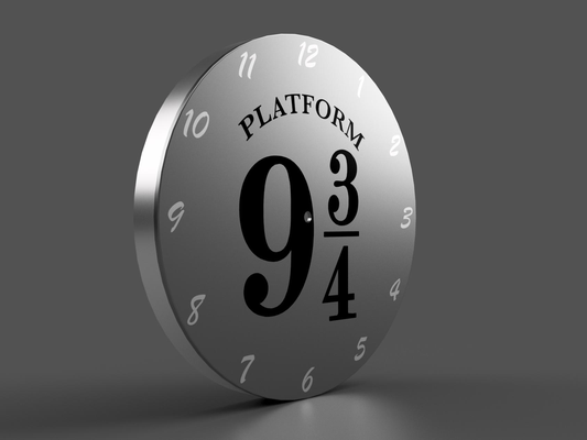 harry potier plate forme 9 3 4 l'horloge by scaphandre autonome ménage décor logo temps poudlard 39 horloge euhren 3d print model - Mito3D