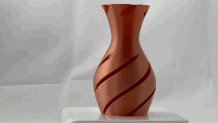 decorative spiral vase 002 by david oreol household decor mode 3d print model - Mito3D