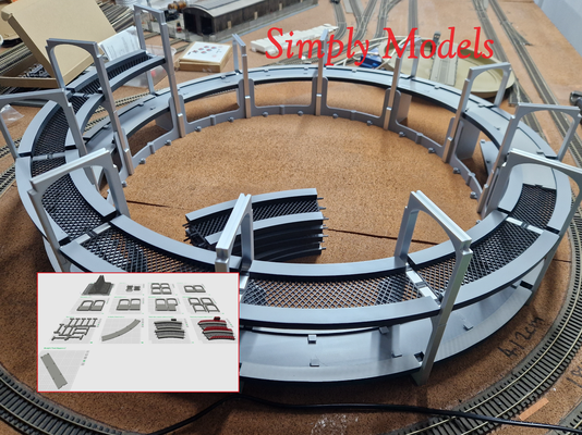 modello ferrovia oo 1st raggio single or multistrato elica by semplicemente modelli passatempo fai modelrailway modelrailroad 3d print model - Mito3D