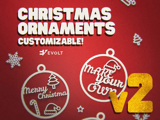 weihnachten bälle ornament anpassbar kit by evolt portugal haushalt feierlichkeiten ball weihnachtskugel benutzerdefiniert 3d print model - Mito3D