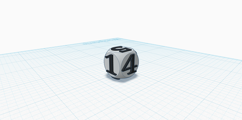 6 sided dice by wtwall32 props & cosplays 3d print model - Mito3D