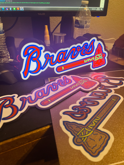 atlanta bravos caixa luz by indústrias impressão arte sinais logotipos placa logotipo clara 3d print model - Mito3D