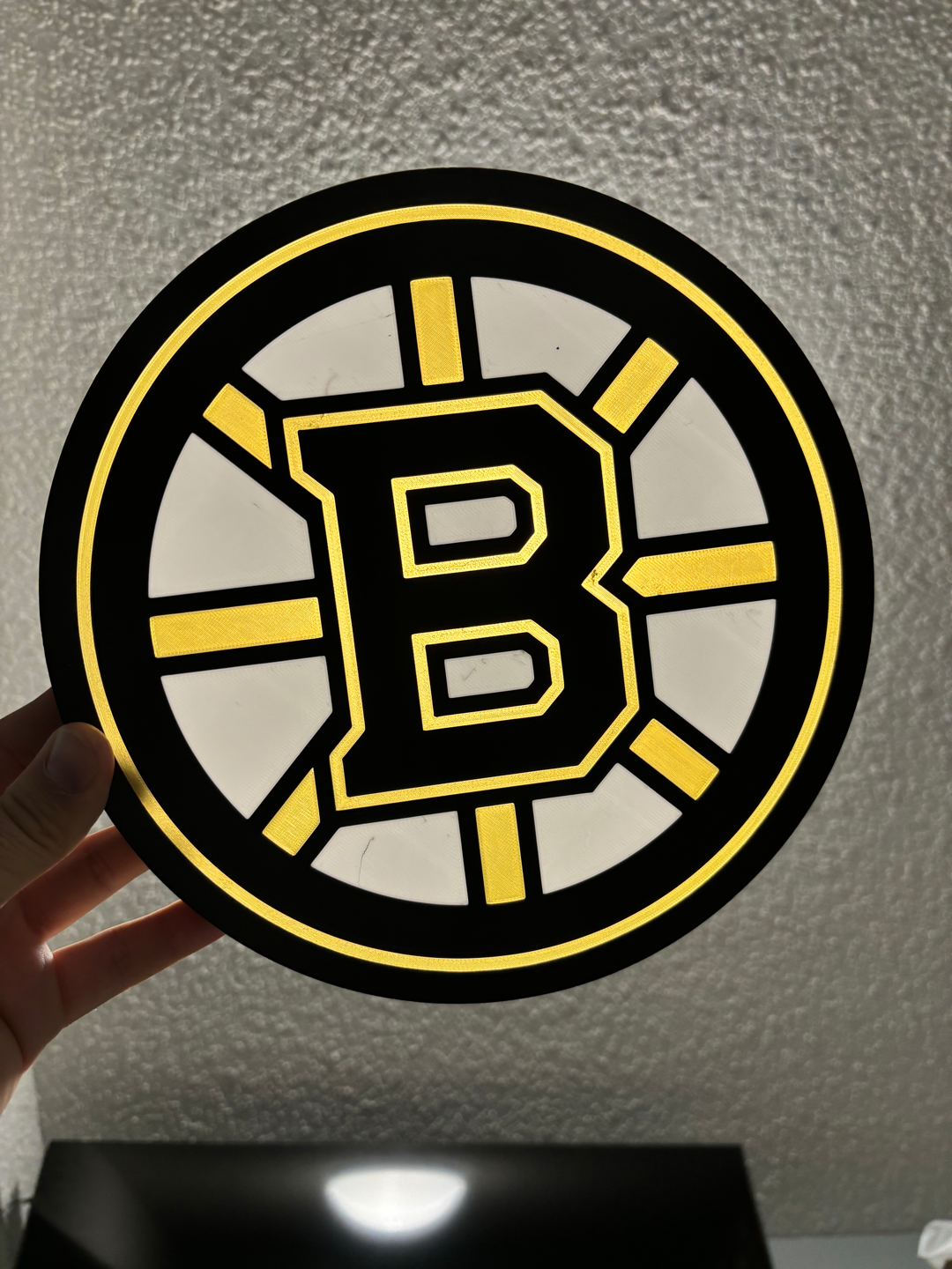 boston bruins licht box by zukunft kanada kunst zeichen logos leuchtkasten logo eishockey nhl 3D print model - Mito3D