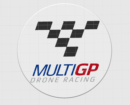 multigp drone corsa sottobicchiere by libertà 3d stampe arte segni loghi droni bmw redbull motogp 3d print model - Mito3D