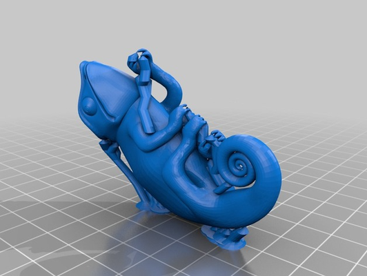 caméléon remixé by sarah ya jouets jeux 3d print model - Mito3D