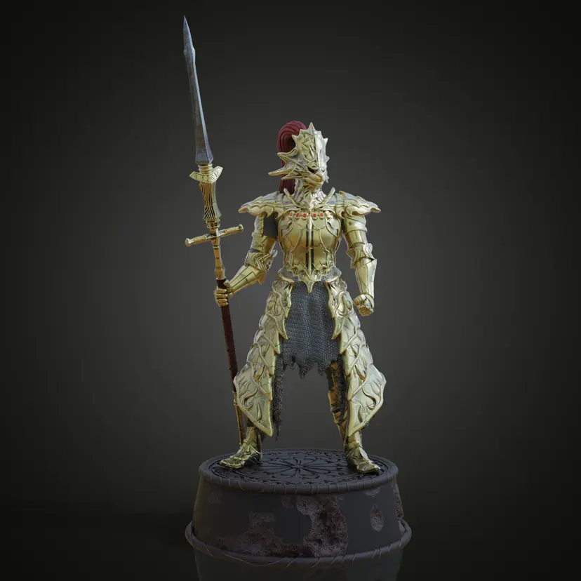 continuar asesino ornstein remezclado by 26 arte esculturas oscuro almas oscuras 3D print model - Mito3D