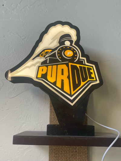 purdue licht box by amp igitt kunst zeichen logos 3d print model - Mito3D