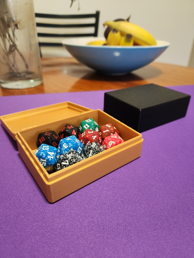 caja to sostener d20 by mattyds juguetes juegos tablero dados magia reunión mtg dnd 3d print model - Mito3D