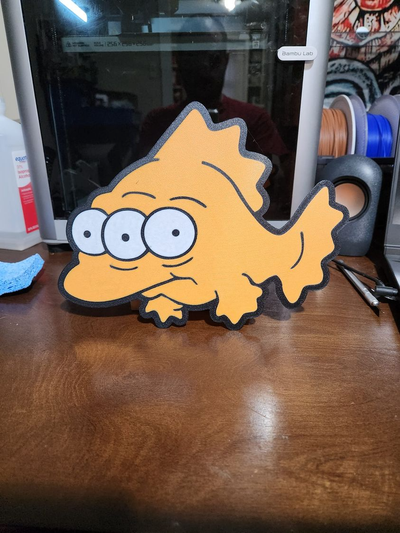 blinky simpsons by bromigo77 kunst zeichen logos cartoons tv mauer led licht leuchtkasten box 3d print model - Mito3D