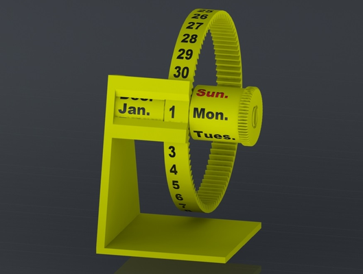 kalender 2024 by baum haushalt dekor calendar2024 ausrüstung neujahr 3d print model - Mito3D