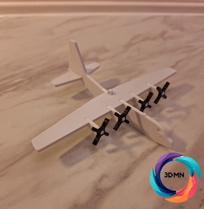 c-130 hercules build kit remixed by 3dmn props & cosplays puzzle ams plane fly bomber fighter kids kid cool fun 3d print model - Mito3D